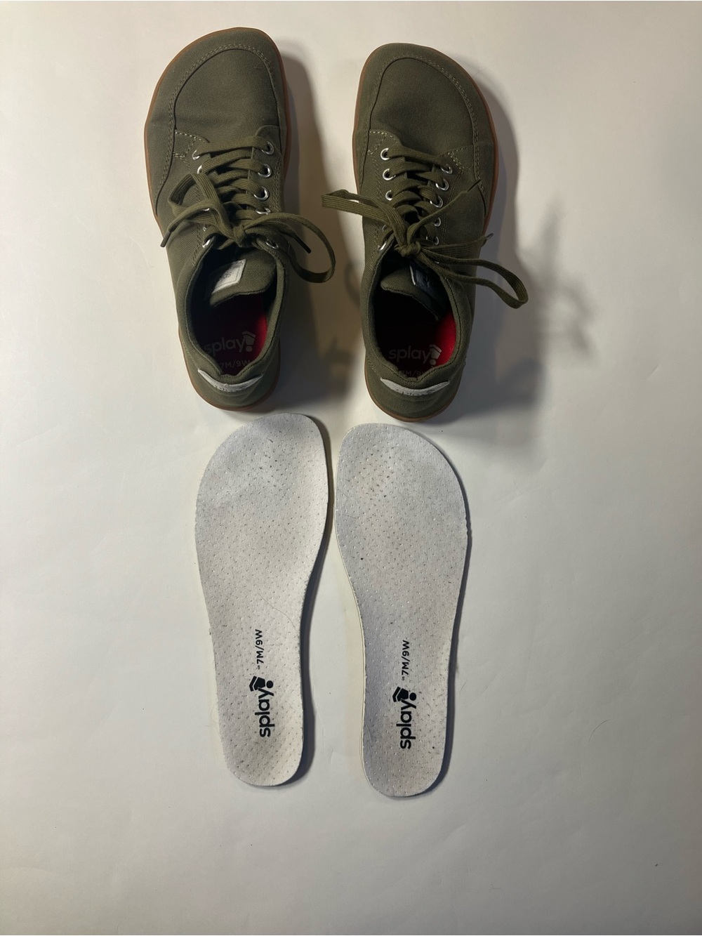 Women's Olive Canvas Lace-Up Sneakers by spls - Picture 9 of 9